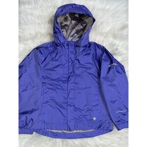 Columbia Omni Shield Jacket Girl's 6/6X Lightweight Hooded Windbreaker